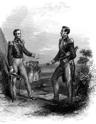 Meeting Between Jose San Martin and Simon Bolivar