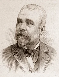 Members of the Academy Francaise in 1895: portrait of Ernest Lavisse, French historian.