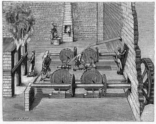 Metallurgy in the 18th century: a foundry train