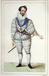 Mignon by Henri III. Engraving from 1830