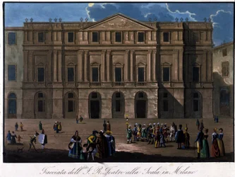 Milan, La Scala, around 1810.