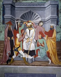 Mocking of Christ, Life of Christ, Chapel of St Sebastian, Villard-de-Lans, Rhone-Alpes, France