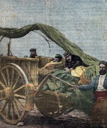 French Conquest of Morocco: French Soldiers Wounded June 1912, Illustration from 