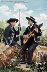 Musicians in Portuguese Costumes. Arredores de Coimbra.