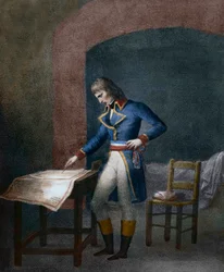 Napoleon I Bonaparte (1769-1821) at the Fort Carré d
