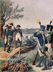 Napoleon and Massena on Lobau Island