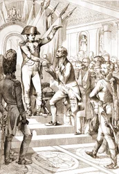 Napoleon distributed the orders of the Legion of Honour in 1804