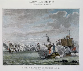 Naval combat, 10 Prairial Year II (1794) - in 
