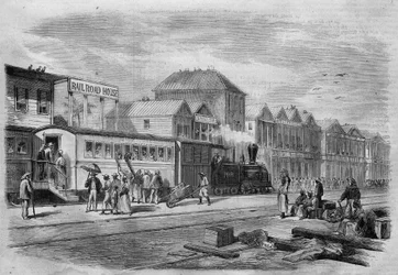 New Granada (present-day Colombia): Aspinwall Railway, starting point from the transisthmic to the Isthmus of Panama. In 