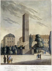 Obelisk in Front of the Castle of Weimar