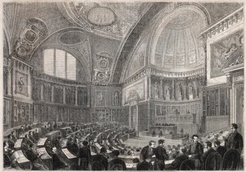 Opening of the Session of the Senate and Admission of General Charles Cousin Montauban, Viscount de la Gueronniere et de Forcade, December 2