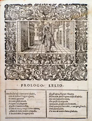 Page from Amfiparnaso Madrigal Comedy by Orazio Vecchi