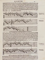Page from Practica Musicae
