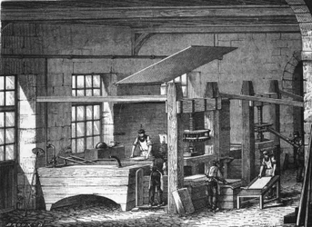Paper making in the 19th century
