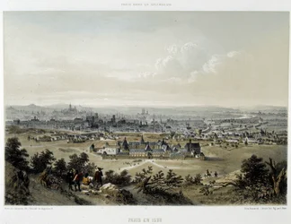 Paris in 1620, General View from the Butte Chaumont