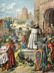 Peter the Hermit Preaching the Crusade