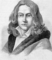 Portrait of Adelbert von Chamisso, a German poet and botanist of French nationality (1781-1838) - in “Les Contemporains”, n.d., late 19th century.