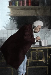Portrait of Alexandre Dumas père in the furnaces