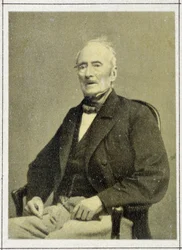 Portrait of Alphonse de Lamartine (1790 - 1869) in 1867