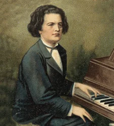 Portrait of Anton Rubinstein, Russian pianist and composer