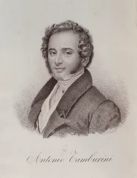 Portrait of Antonio Tamburini (engraving)