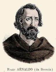 Portrait of Arnaud de Brescia (Arnaldo da Brescie) (1090 - 1155), Italian Political and Religious Reformer