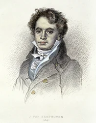 Portrait of Beethoven (1814) - engraving