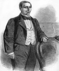 Portrait of Benito Pablo Juárez, Mexican Politician of Indian Origin (1806-1872), President of the Mexican Republic in 1858