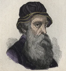 Portrait of Benvenuto Cellini, the Italian Renaissance Sculptor, Goldsmith, Sculptor and Author 1500-1571