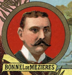 Portrait of Bonnet (Bonnel) by Mezieres, French explorer