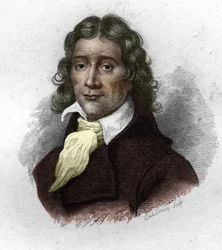 Portrait of Camille Desmoulins (1760-1794), French publicist and politician (19th century engraving)