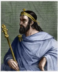 Portrait of Caribert (? -?) , King of Paris (561 - 567) - in 