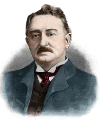 Portrait of Cecil John Rhodes (1853-1902) British businessman and colonial administrator.