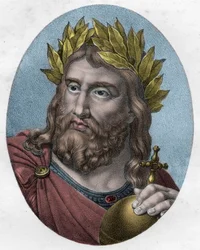 Portrait of Charlemagne, King of the Franks (engraving)