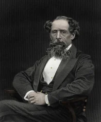 Portrait of Charles Dickens, English writer