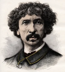 Portrait of Charles Garnier (1825-1898), French architect - engraving in “La musique populaire” illustrated weekly newspaper - 1882