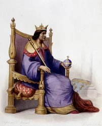 Portrait of Charles I of Anjou - in “Le Plutarque francais”, ed. Mennechet