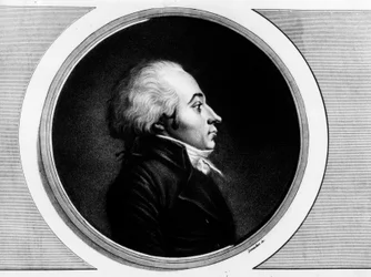 Portrait of Claude Roberjot (1752-1799), deputy for Saône-et-Loire at the National Convention. Engraving in “Complete Collection of Historical Paintings of the French Revolution, in Three Volumes”. 1804.