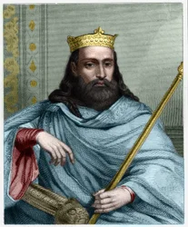 Portrait of Clotaire (Clothaire) I (497 - 561), King of Neustria and King of the Francs - in 