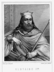 Portrait of Clotaire I (497 - 561), King of Neustria and King of the Francs - in 