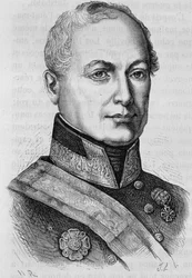 Portrait of Count Joseph Radetzky (1766 - 1858). Engraving of the end of the 19th century in 