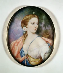 Portrait of Countess Anna Walewska, born Anna Maria Ricci, wife of Count Walewski (1810 - 1868). Museo del Risorgimento. Milan