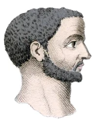 Portrait of Diocletian, Roman Emperor (engraving)