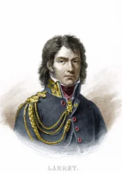 Portrait of Dominique Jean, Baron Larrey (1766 - 1842), French Military Surgeon and Inventor of the Ambulance (19th Century Engraving)