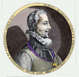 Portrait of Don Juan of Austria (1547-1578), Illegitimate Son of Charles V (Engraving)