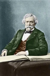 Portrait of Edmond Huot de Goncourt, French historian and writer