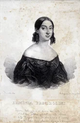 Portrait of Erminia Frezzolini, Italian Soprano (1818-1884)