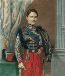 Portrait of Francis II, King of the Two Sicilies (Francesco II delle Due Sicilie) (1836-1894), with the Necklace of the Order of the Golden Fleece