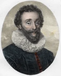 Portrait of Francois de Malherbe (1555-1628), English poet, critic, and translator