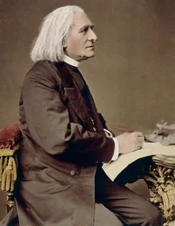 Portrait of Franz Liszt, Hungarian composer, pianist and conductor